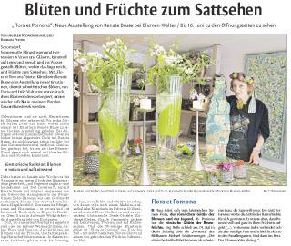 Schorndorfer Nachrichten 06.2018 - Flora et Pomona - Austellung bei Blumen Walter