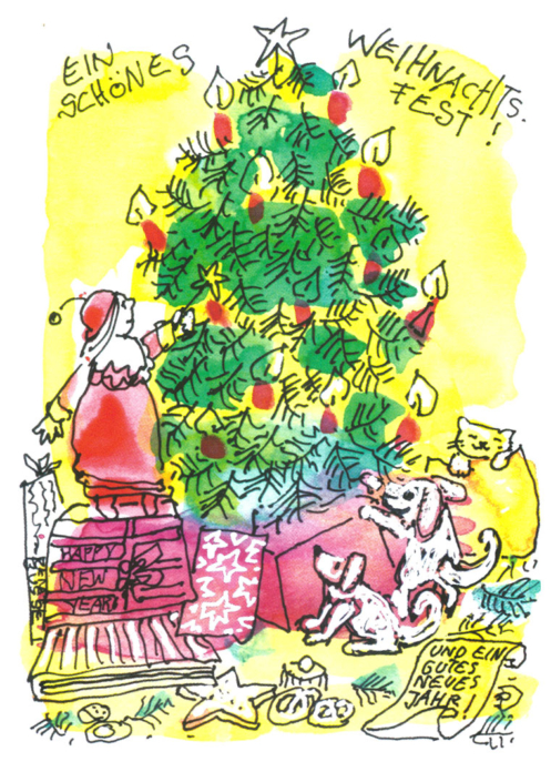 Renate Busse: Postkarte "Weihnachtskind"